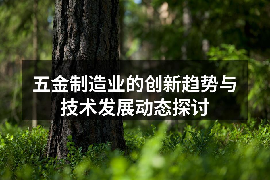 五金制造业的创新趋势与技术发展动态探讨